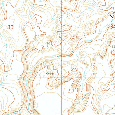 United States Geological Survey Antelope Knoll, AZ (1971, 24000-Scale) digital map