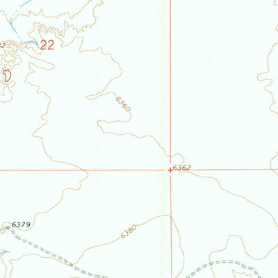 United States Geological Survey Antelope Knoll NE, WY (1964, 24000-Scale) digital map