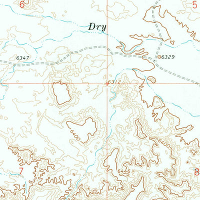 United States Geological Survey Antelope Knoll NE, WY (1964, 24000-Scale) digital map