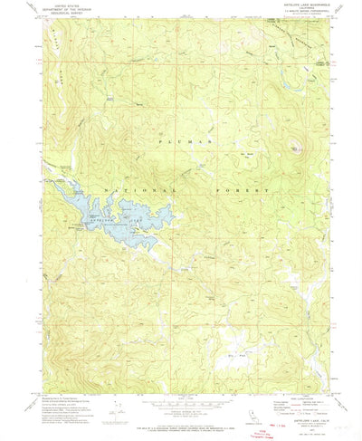 United States Geological Survey Antelope Lake, CA (1972, 24000-Scale) digital map