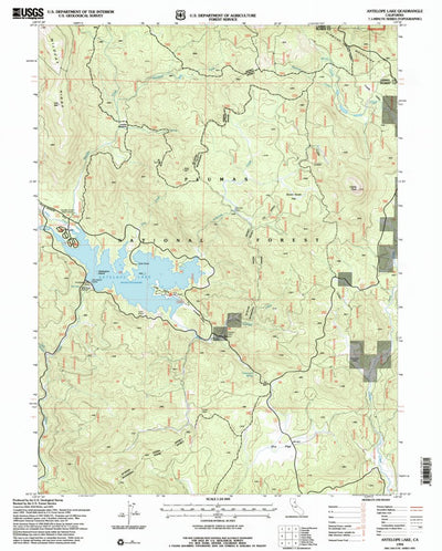 United States Geological Survey Antelope Lake, CA (1994, 24000-Scale) digital map