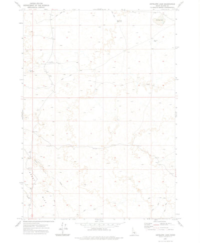 United States Geological Survey Antelope Lake, ID (1972, 24000-Scale) digital map