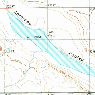 United States Geological Survey Antelope Lake, MT (1987, 24000-Scale) digital map