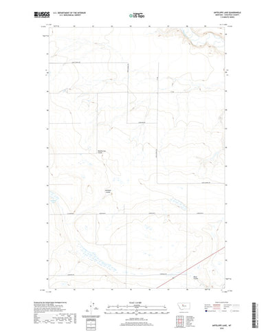 United States Geological Survey Antelope Lake, MT (2020, 24000-Scale) digital map