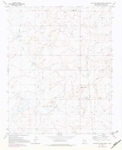United States Geological Survey Antelope Lookout Mesa, NM (1970, 24000-Scale) digital map