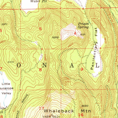 United States Geological Survey Antelope Mountain, CA (1956, 62500-Scale) digital map