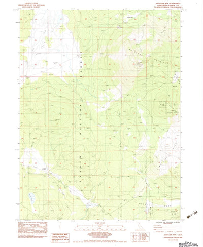 United States Geological Survey Antelope Mountain, CA (1983, 24000-Scale) digital map