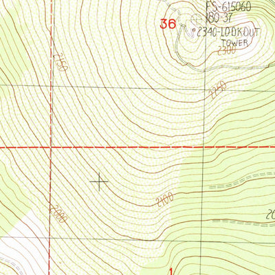United States Geological Survey Antelope Mountain, CA (1983, 24000-Scale) digital map