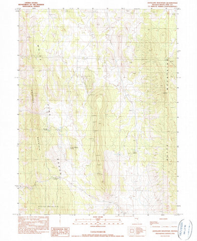 United States Geological Survey Antelope Mountain, NV (1990, 24000-Scale) digital map