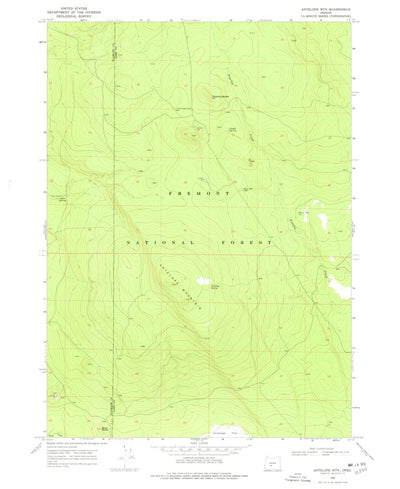 United States Geological Survey Antelope Mountain, OR (1968, 24000-Scale) digital map
