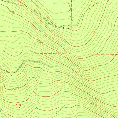 United States Geological Survey Antelope Mountain, OR (1968, 24000-Scale) digital map
