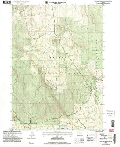 United States Geological Survey Antelope Mountain, OR (2004, 24000-Scale) digital map