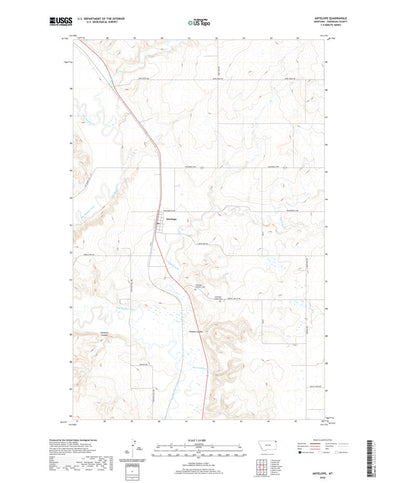 United States Geological Survey Antelope, MT (2020, 24000-Scale) digital map