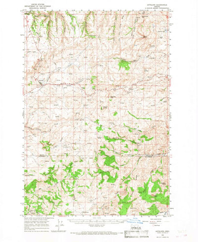 United States Geological Survey Antelope, OR (1966, 62500-Scale) digital map