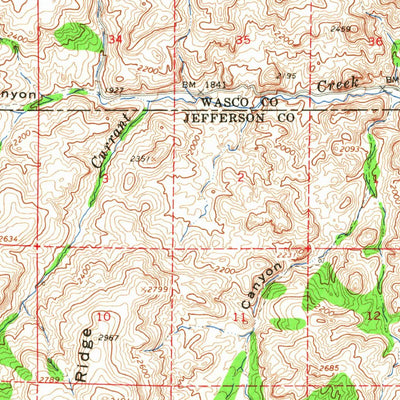 United States Geological Survey Antelope, OR (1966, 62500-Scale) digital map