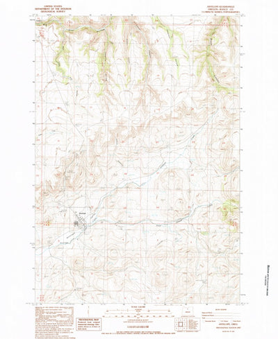 United States Geological Survey Antelope, OR (1987, 24000-Scale) digital map