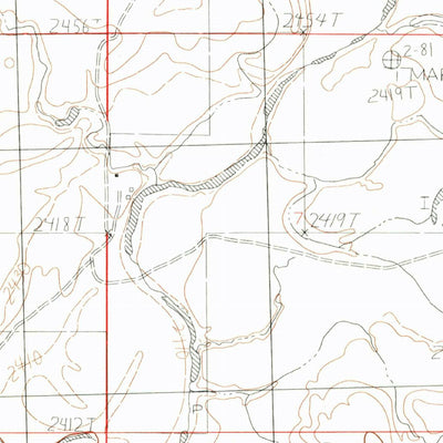 United States Geological Survey Antelope Pass, MT (1984, 24000-Scale) digital map