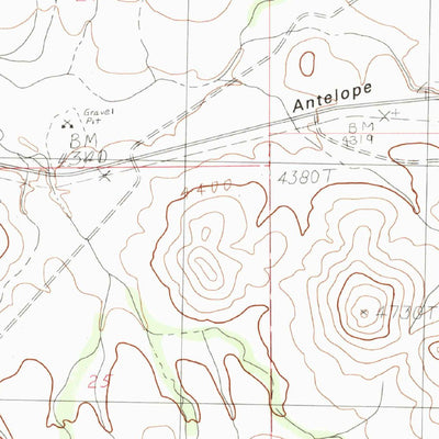 United States Geological Survey Antelope Pass, NM (1982, 24000-Scale) digital map