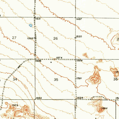 United States Geological Survey Antelope Peak, AZ (1946, 62500-Scale) digital map