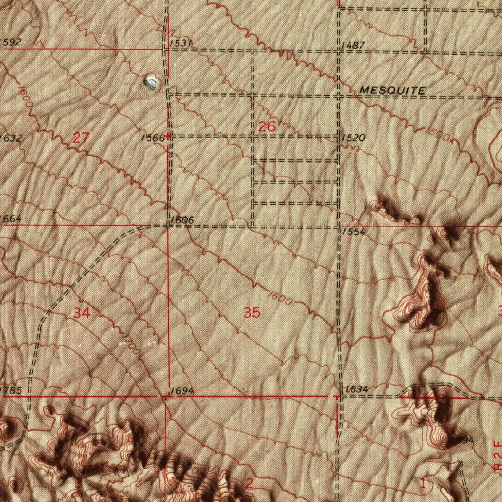 Antelope Peak, AZ (1963, 62500-Scale) Map by United States