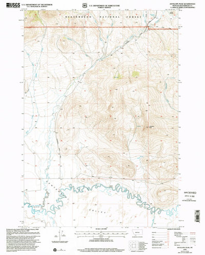 United States Geological Survey Antelope Peak, MT (1997, 24000-Scale) digital map