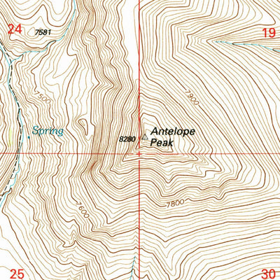 United States Geological Survey Antelope Peak, MT (1997, 24000-Scale) digital map