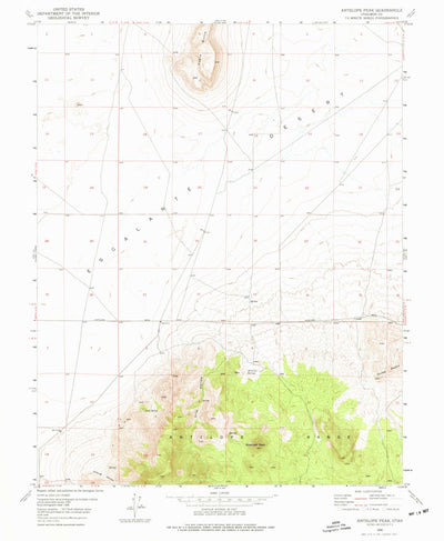 United States Geological Survey Antelope Peak, UT (1950, 24000-Scale) digital map