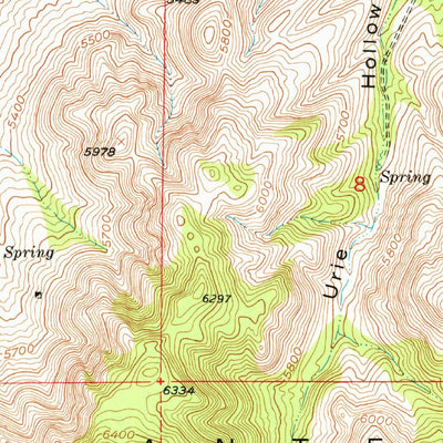 United States Geological Survey Antelope Peak, UT (1950, 24000-Scale) digital map