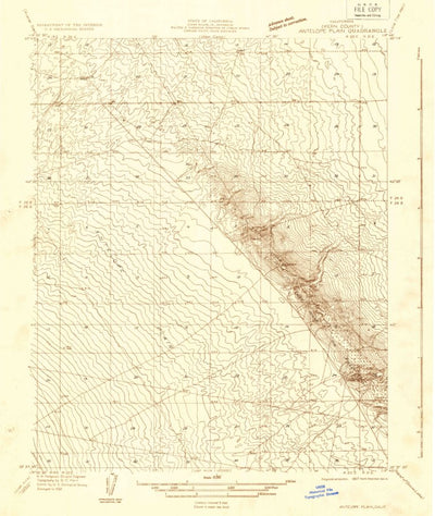United States Geological Survey Antelope Plain, CA (1932, 31680-Scale) digital map