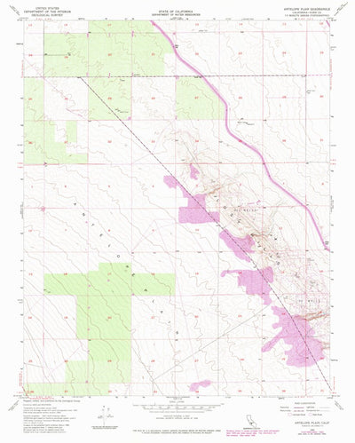 United States Geological Survey Antelope Plain, CA (1954, 24000-Scale) digital map