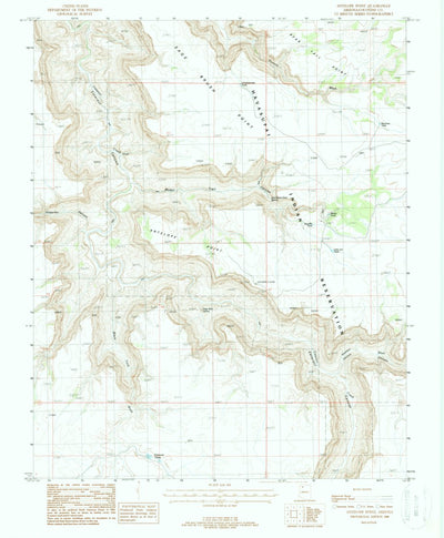 United States Geological Survey Antelope Point, AZ (1988, 24000-Scale) digital map