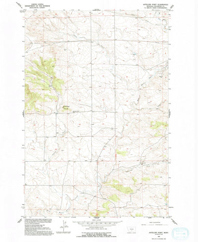 United States Geological Survey Antelope Point, MT (1955, 24000-Scale) digital map