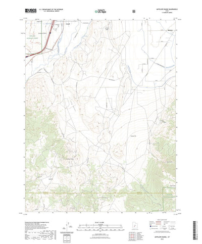 United States Geological Survey Antelope Range, UT (2023, 24000-Scale) digital map