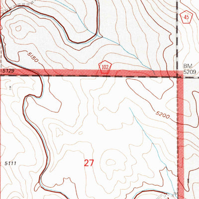 United States Geological Survey Antelope Reservoir, CO (1997, 24000-Scale) digital map