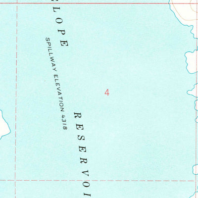 United States Geological Survey Antelope Reservoir, OR (1969, 24000-Scale) digital map
