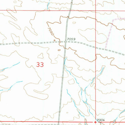 United States Geological Survey Antelope Reservoir, WY (1961, 24000-Scale) digital map