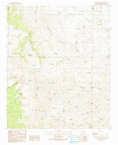 United States Geological Survey Antelope Ridge, NM (1990, 24000-Scale) digital map