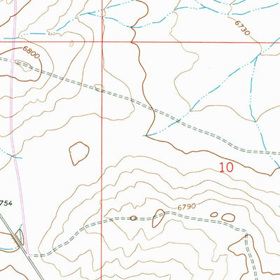 United States Geological Survey Antelope Spring, WY (1966, 24000-Scale) digital map