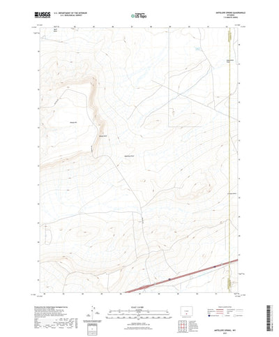 United States Geological Survey Antelope Spring, WY (2021, 24000-Scale) digital map