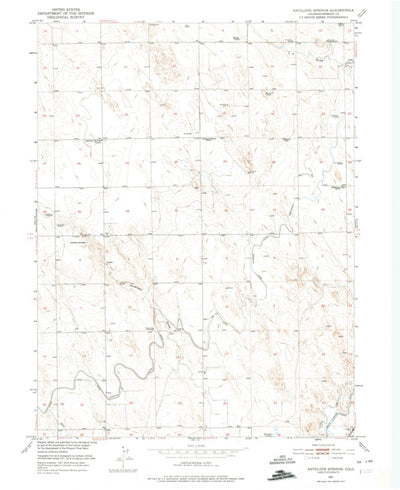 United States Geological Survey Antelope Springs, CO (1951, 24000-Scale) digital map