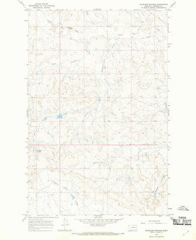 United States Geological Survey Antelope Springs, MT (1965, 24000-Scale) digital map