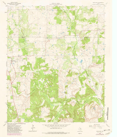 United States Geological Survey Antelope, TX (1964, 24000-Scale) digital map