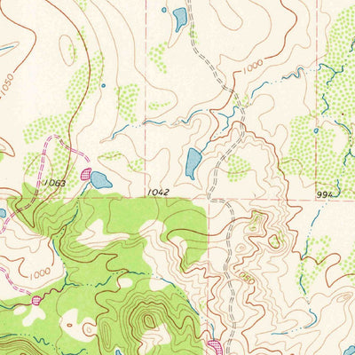 United States Geological Survey Antelope, TX (1964, 24000-Scale) digital map
