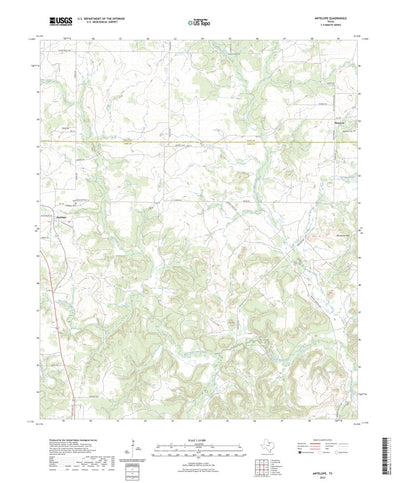 United States Geological Survey Antelope, TX (2023, 24000-Scale) digital map