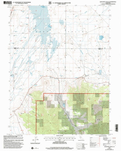 United States Geological Survey Antelope Valley, CA (2000, 24000-Scale) digital map