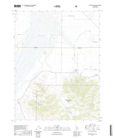 United States Geological Survey Antelope Valley, CA (2022, 24000-Scale) digital map