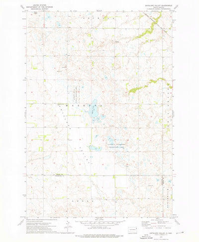 United States Geological Survey Antelope Valley, SD (1973, 24000-Scale) digital map