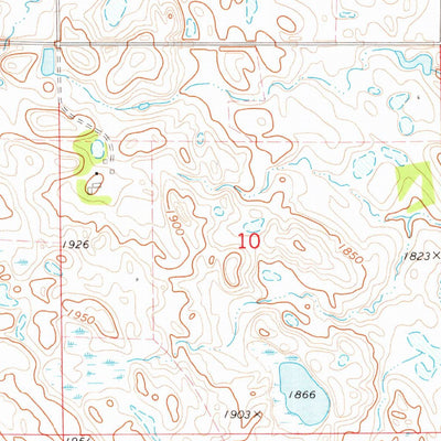 United States Geological Survey Antelope Valley, SD (1973, 24000-Scale) digital map