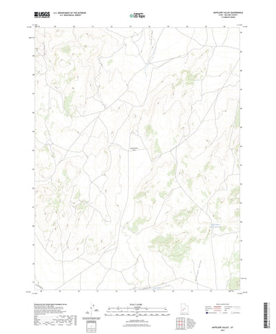 United States Geological Survey Antelope Valley, UT (2023, 24000-Scale) digital map