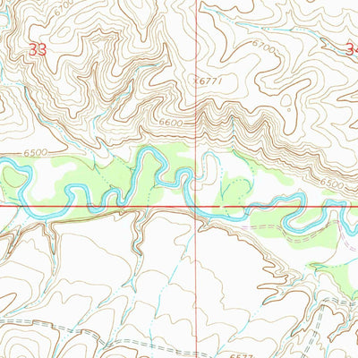 United States Geological Survey Antelope Wash, WY (1964, 24000-Scale) digital map